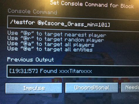 Image result for Command Block Testfor