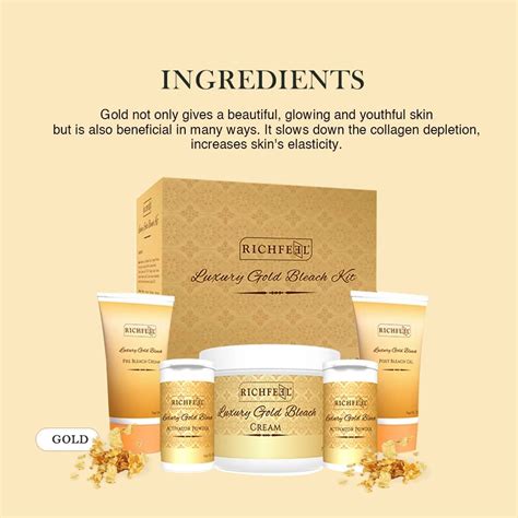 Foxy.in : Buy Richfeel Naturals Luxury Gold Bleach Kit (320g) online in ...