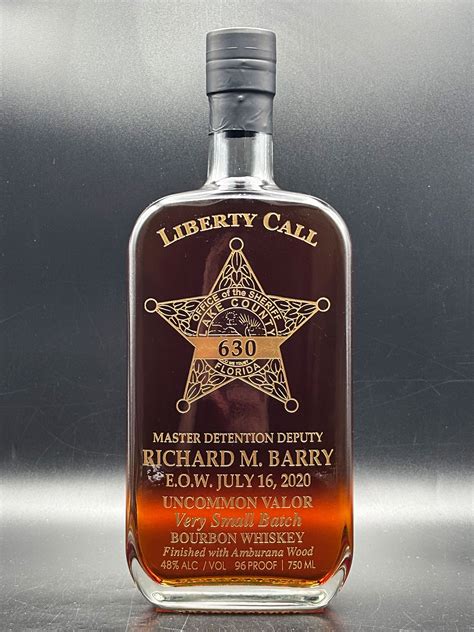 Master Detention Deputy Richard Barry Memorial Bottle - Lake County Sh ...