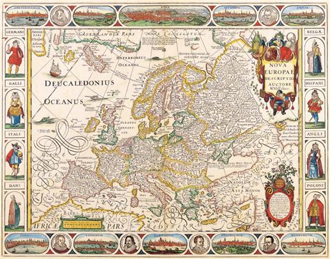 Map of Europe from 1652. - Maps on the Web