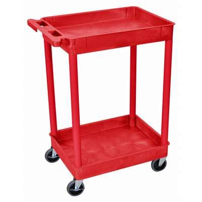 929920-5 Thermoplastic Resin Flat Handle Utility Cart, 300 lb. Load ...