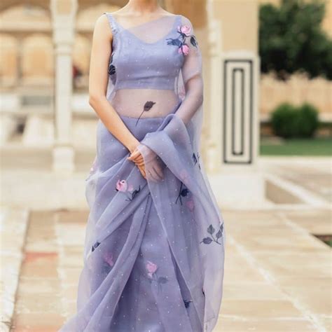 Buy Organza Saree Online In India - Etsy India