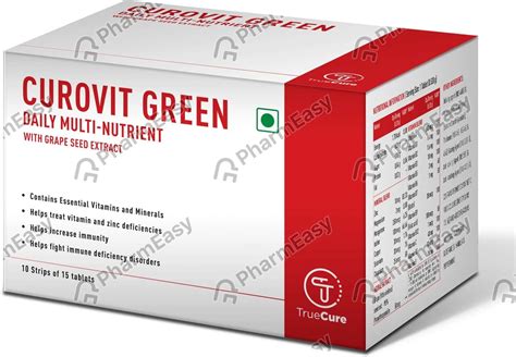 Buy Curovit Green Strip Of 15 Tablets Online at Flat 15% OFF | PharmEasy
