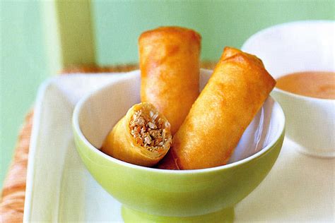 Thai Chicken Spring Rolls