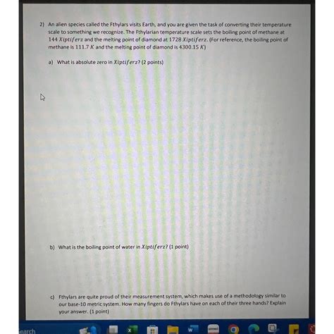 Solved An alien species called the Fthylars visits Earth, | Chegg.com