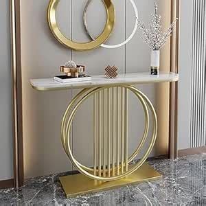 DDS Living Room Modern Slate Console Table Luxury Hallway Narrow Side ...