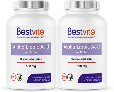 Alpha Lipoic Acid 600mg per Capsule with Biotin to India | Ubuy