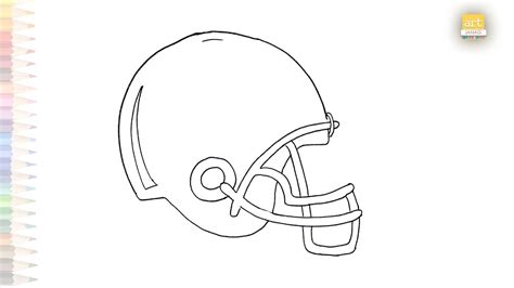 Football Helmet drawings video | Helmet drawings | How to draw Football ...