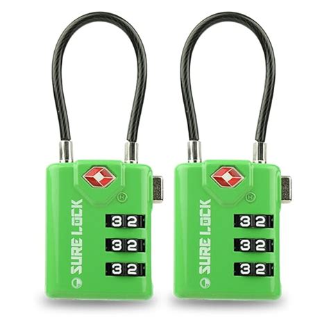 Buy SURE LOCK TSA Compatible Travel Luggage Locks, Inspection Indicator ...