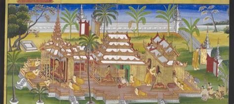 Illustrated scenes from the Buddha's life