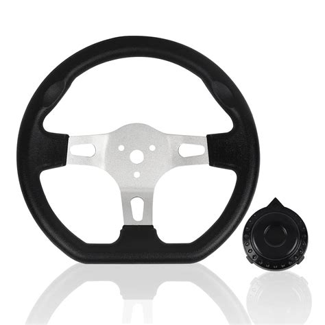 FLYPIG 270mm Steering Wheel Go Kart Off-Road 3 Spokes Vehicle PU Foam ...