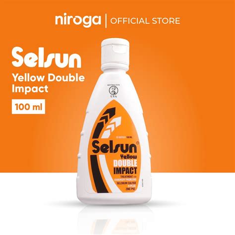 Jual Shampoo Selsun Yellow Double Impact 100ml Sampo Anti Ketombe/Gatal ...