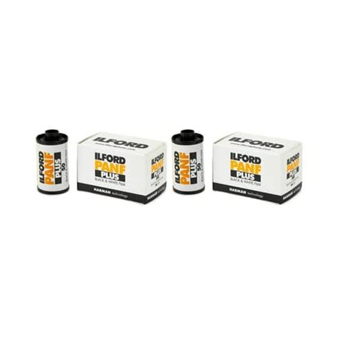 Ilford PAN F Plus, Black and White Print Film, 135 (35 mm), ISO 50, 36 ...