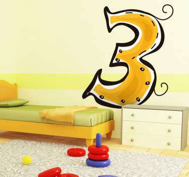 Number Wall Stickers - TenStickers