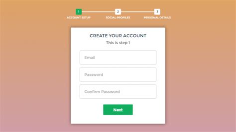 Image result for Multi-Step Form CSS