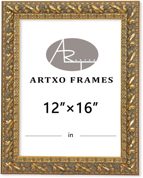 Amazon.com - ArtXO Antique 12x16 Picture Frame,3.4" Wide Wooden Vintage ...
