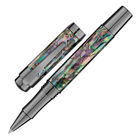 Laban Abalone Roller Ball Pen - Gunmetal – Makoba