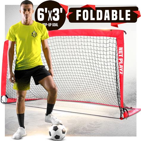 Soccer Goals - Portable Football Goals, Pop-up Net for Kids and Teens ...