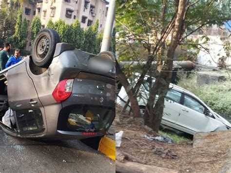 5 injured as two cars collide in Navi Mumbai