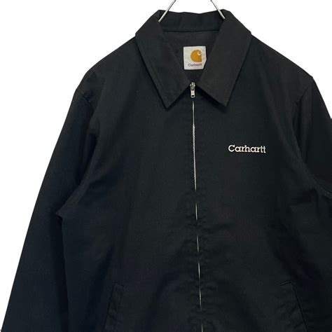 carhartt カーハート ジップブルゾン 刺繍ロゴ ワンポイントロゴ | 古着屋SAKASHITA