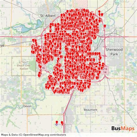 Edmonton Transit Service Routes 的图像结果