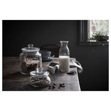 VARDAGEN jar with lid, clear glass, 1.9 l (64 oz) - IKEA