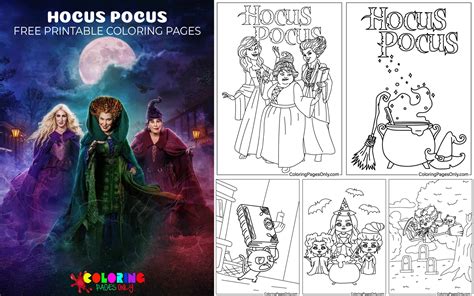 30+ Hocus Pocus Coloring Pages - Free Printable PDF & Online Coloring