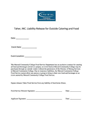 18 Printable catering contract for an event Forms and Templates ...