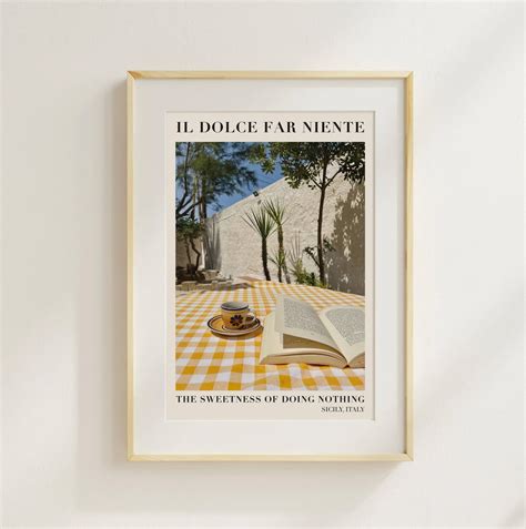 Il Dolce Far Niente, Italian Poster, Travel Photography Prints, Wall ...