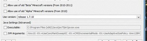Change Minecraft Version Java 的图像结果
