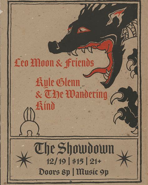 Leo Moon & Friends and Kyle Glenn & The Wandering Kind, Showdown Saloon ...