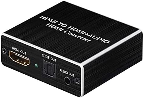 HDMI Audio Extractor 4K HDMI to Optical 3.5mm Jack AUX Headphone Audio ...