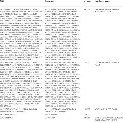 Frontiers | Genetic parameters estimation and genome molecular marker ...