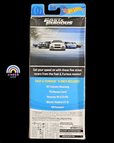 Hot Wheels Fast & Furious 5-Pack Featuring Nissan Skyline GT-R - Buy At ...