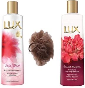 LUX scarlet +SOFT TOUCH Body Wash 235 ml EACH pack WITH WE ...