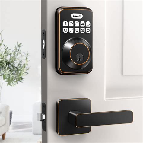 Buy Zowill Keyless Entry Door Lock with 2 Handles, Electronic Keypad ...