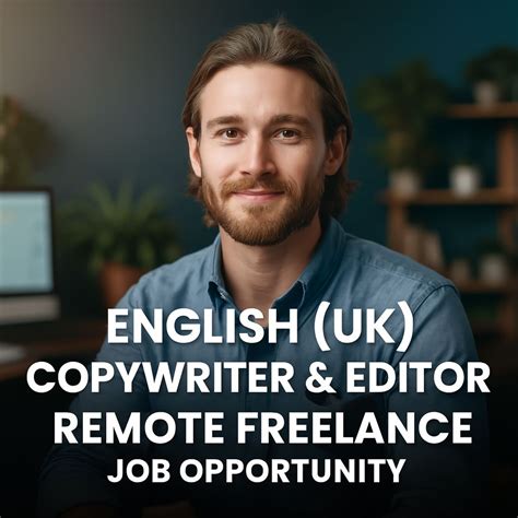 English (UK) Copywriter & Editor — Remote Freelance Job Opportunity in 2025