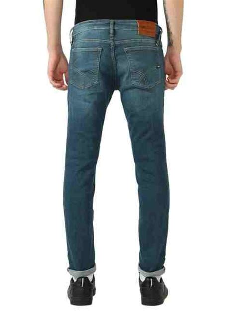 Slim Fit Button Fly Mid Rise Denim