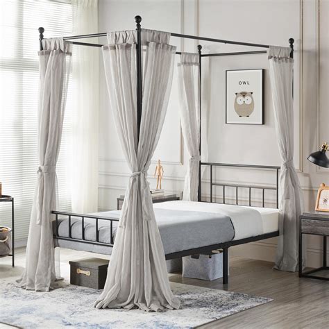 Black 4 Poster Bed Frame Super King at Justin Beveridge blog