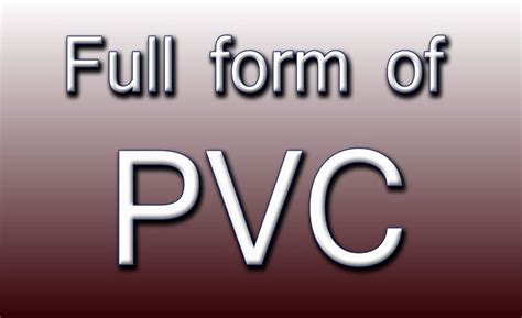 Image result for PVC Full Form