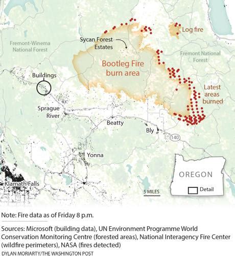 Image result for Bootleg Fire Interactive Map