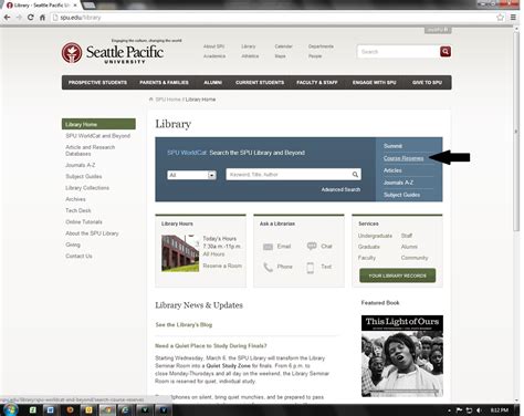 Library Course Reserves 的图像结果