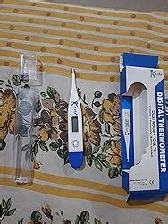 K-Life KLT-100 ABS Plastic Digital Thermometer With Storage Case, White ...