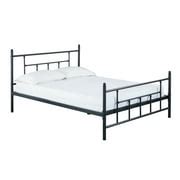 Buy Leigh Queen Metal Bed Frame with Headboard Modern Victorian Bed ...