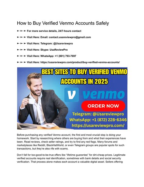PPT - Buy Verified Venmo Accounts – The Ultimate Guide for 2025 ...