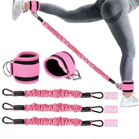 1pc/3pcs Ankle Resistance Bands, Ankle Bands For Working Out With Cuffs ...