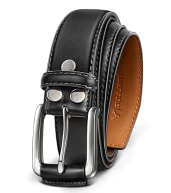 Buy BULLIANT Men Belt-Genuine Leather Belt for Men Dress Casual Golf ...