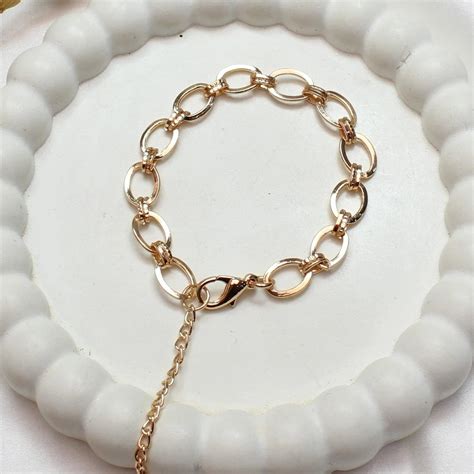 TFC Locked Loops Gold Plated Chain Bracelet