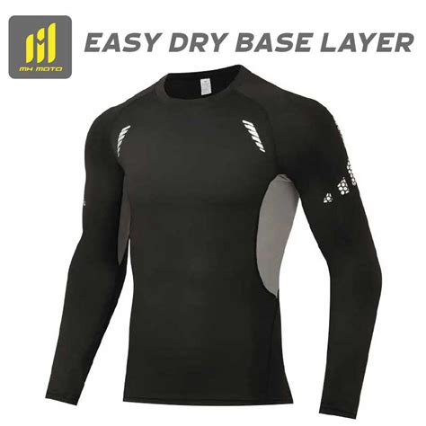 MH Moto Easy Dry Mesh Black grey Base Layer – AH Helmets