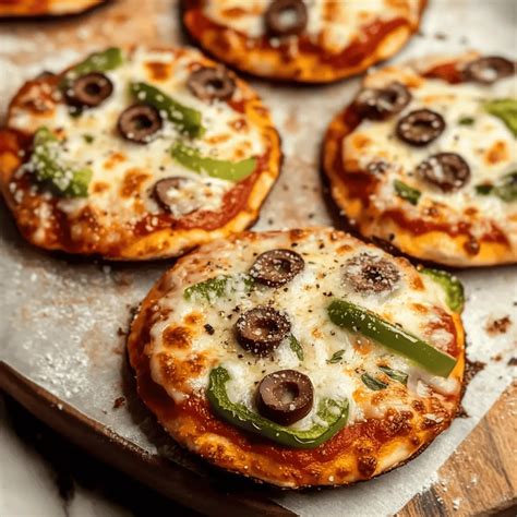Delicious 4-Ingredient Mini Pizzas Ready in 20 Minutes!